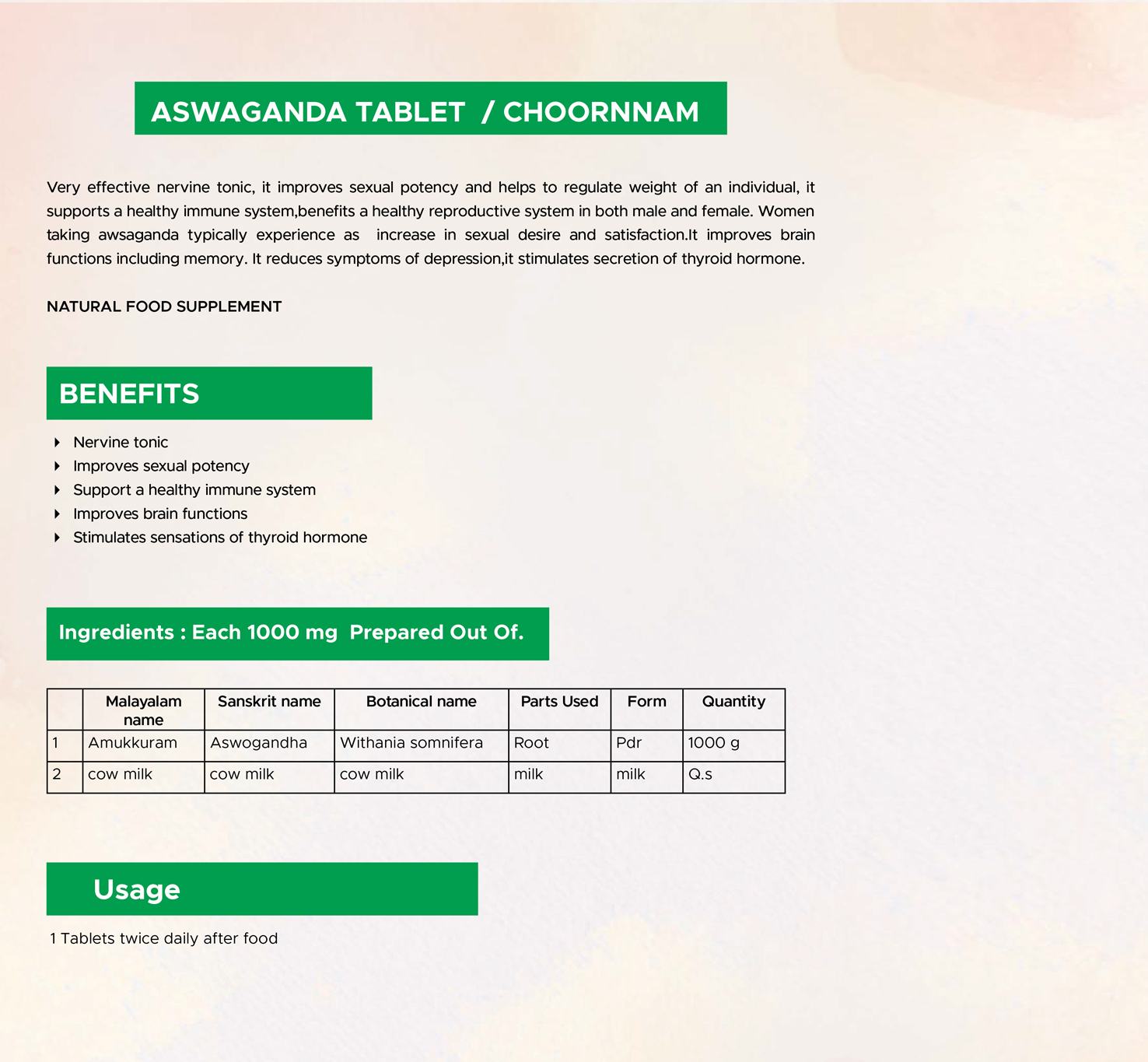 Aswaganda Tablet Choornnam2